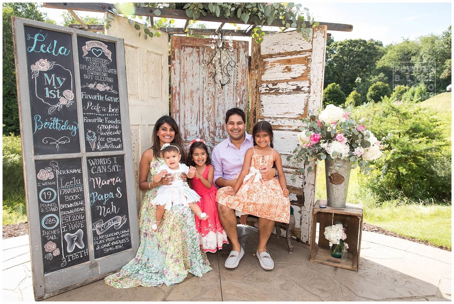 Leela’s 1st Birthday | Pittsburgh Baby Photographer | Shabby Chic Summer Backyard Party